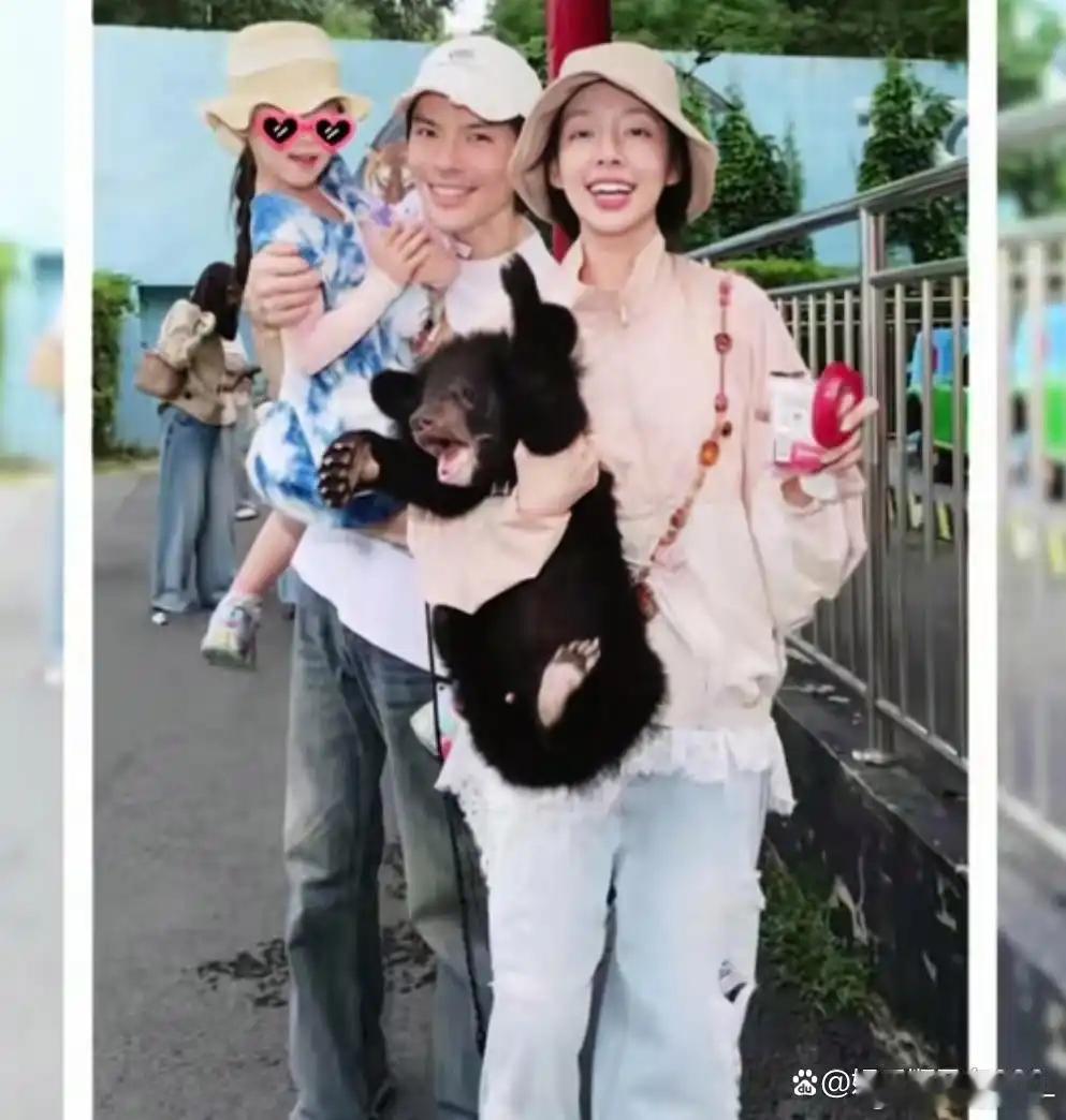 向佐郭碧婷带娃游玩，姐弟扎同款发型，“姐弟、姐妹”傻傻分不清