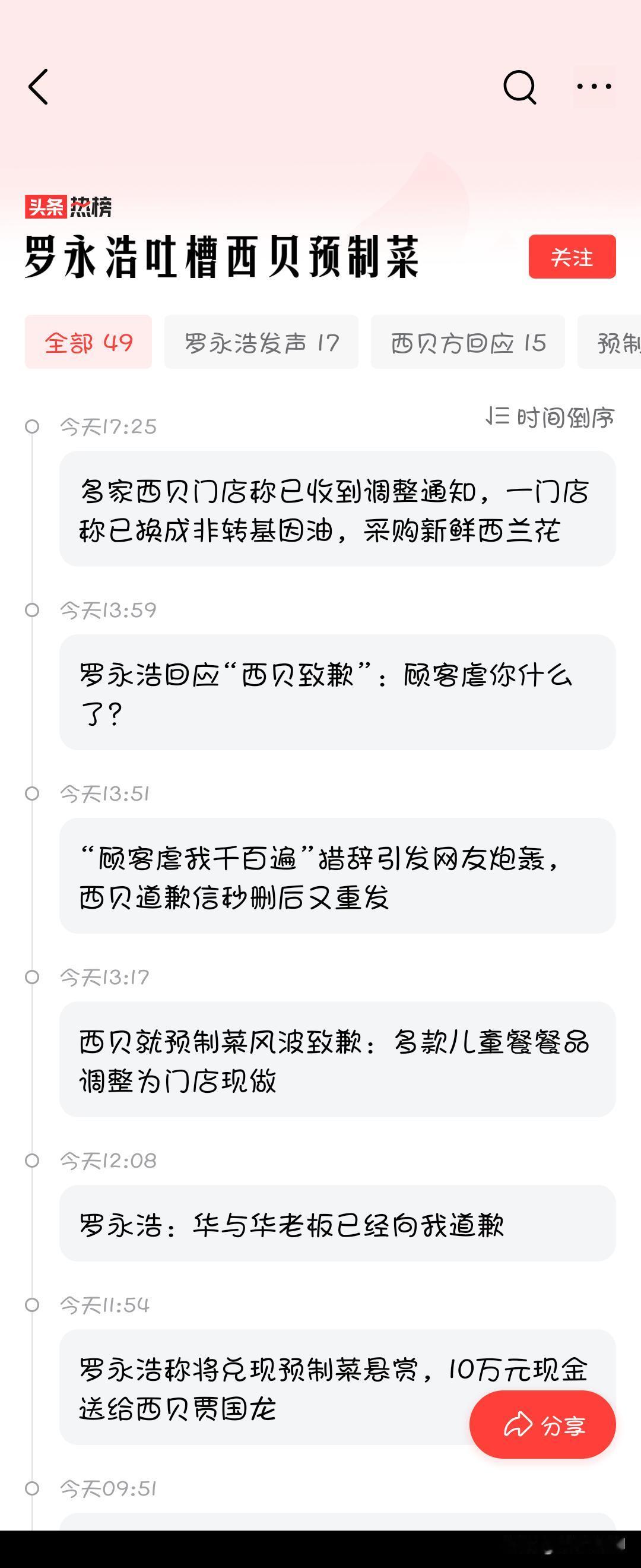 西贝事件差不多结束了，罗永浩毫无悬念的赢下这场争论，西贝这几天真金白银的损失，贾