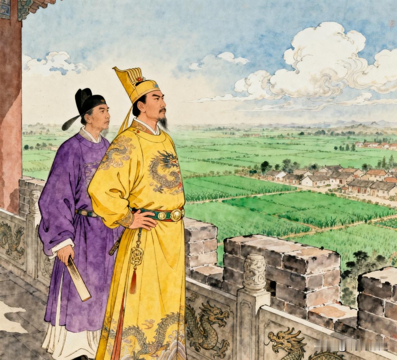 洪武年间，大明朝堂出了个怪人。别人见朱元璋都得下跪磕头，他却能站着说话，还敢直呼