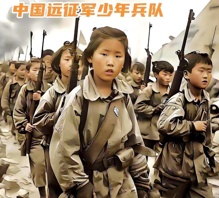 这张1944年战地照，总让人忍不住心疼！军装太大，他们太小，脊梁太直！194
