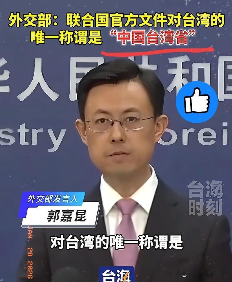 振奋人心的大事！联合国正式定名“中国台湾省”，称谓规范获国际确认。这不