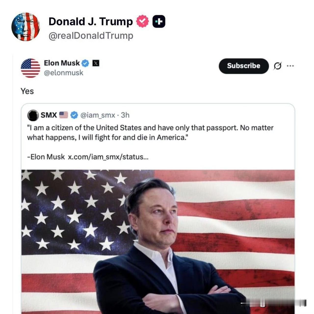 马斯克头像换成了美国国旗，阿川转发马斯克正能量帖，阿川这是趁机和马斯克和解了？