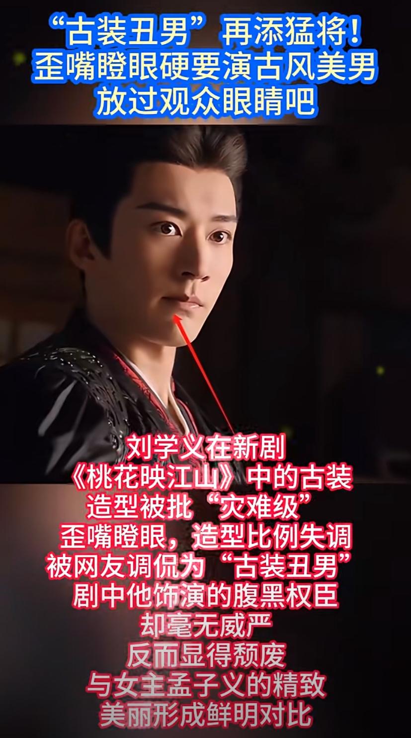 天呐，这么精致的脸，竟然有人说他丑！什么眼光啊！若不是看了《桃花映江山》，都不
