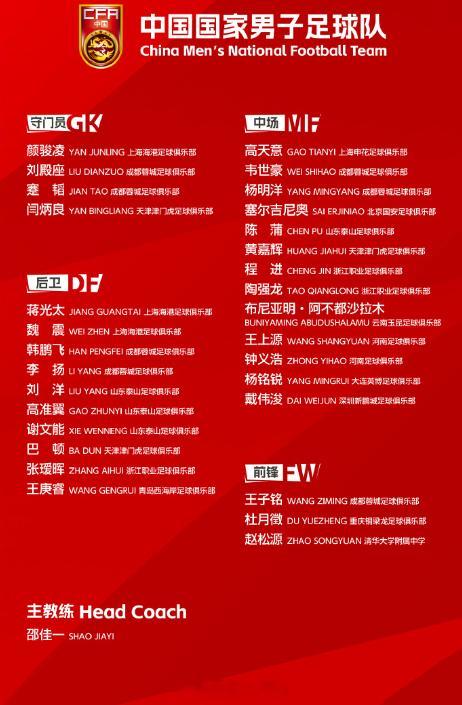 赵松源以高中生身份入选国足，是本次集训名单最大的惊喜，更是中国足球选材体系的标志