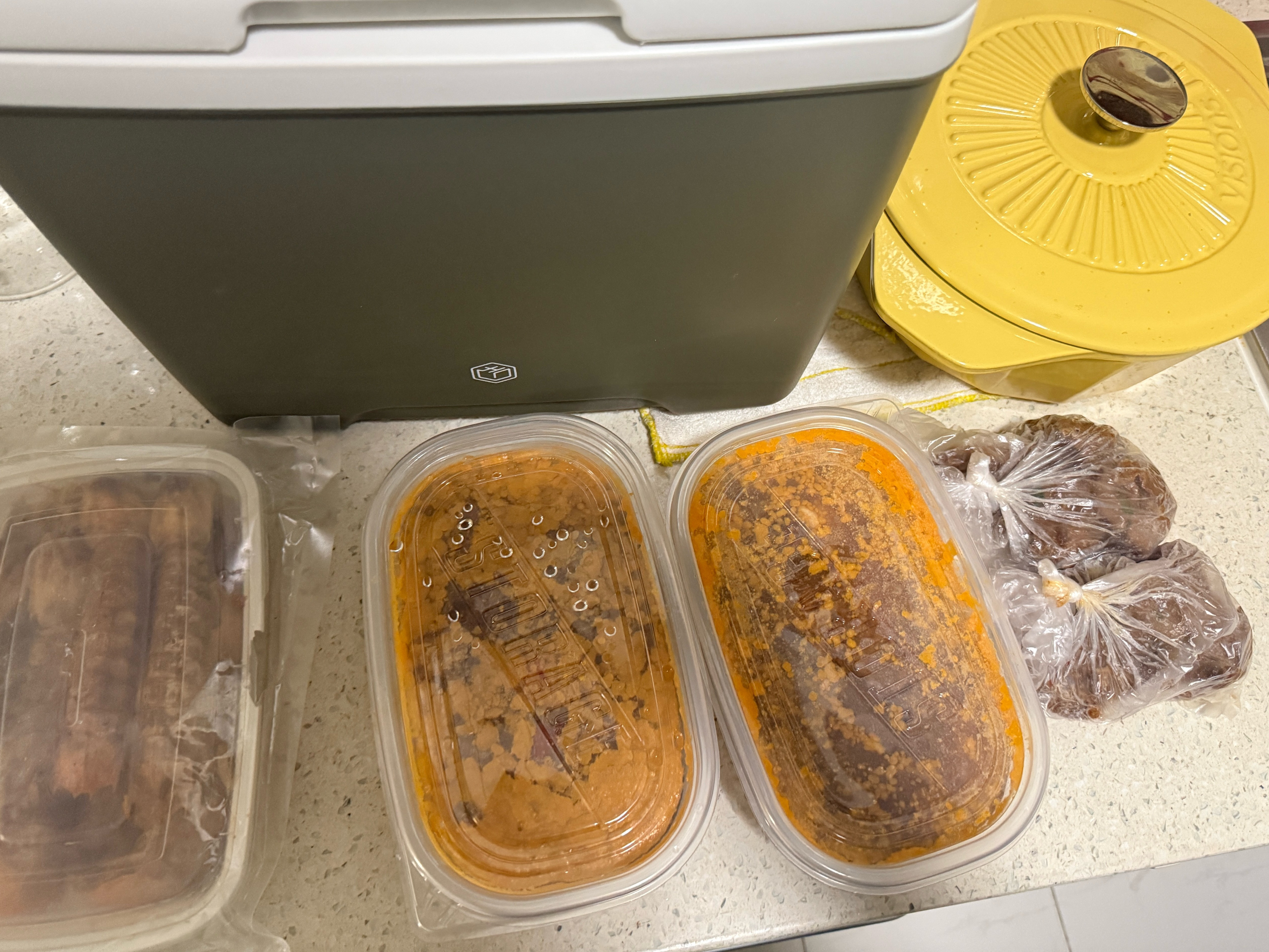 准备带着我妈妈做的炖牛肉和饺子🥟去家蹭饭了