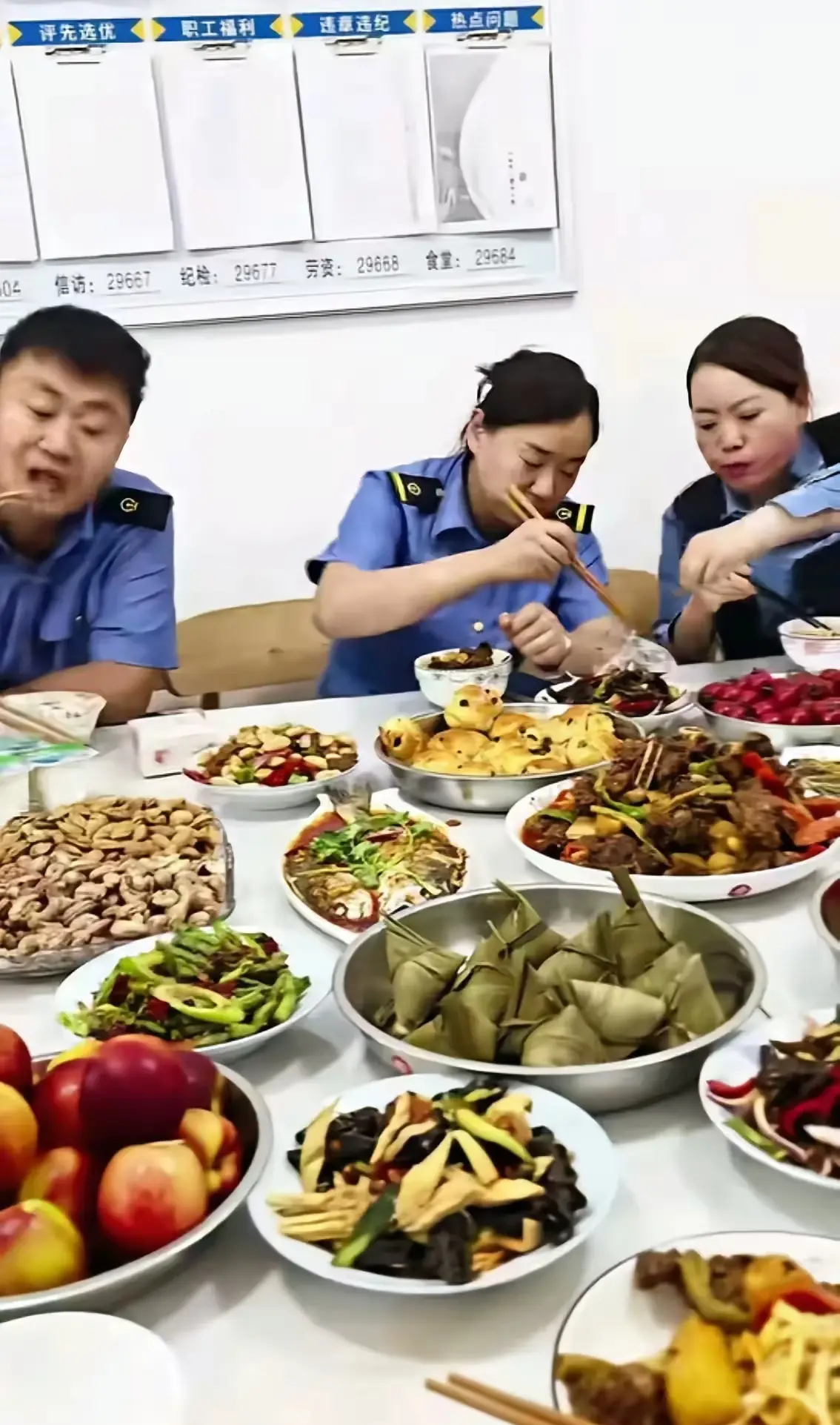 这啥单位啊，伙食真不错