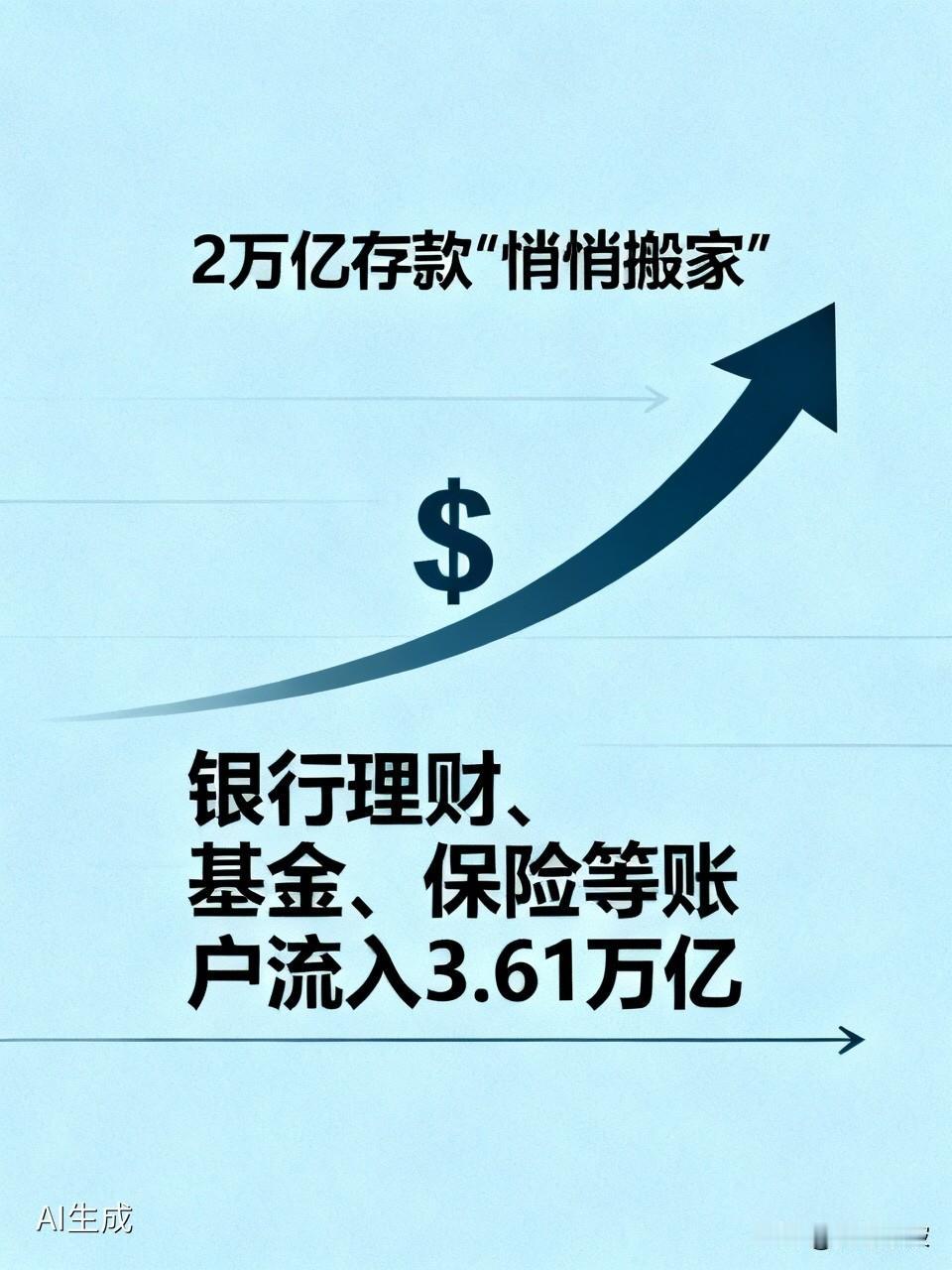 2万亿存款“悄悄搬家”！这次，老百姓的钱不再盲目冲进股市你有没有发现，把