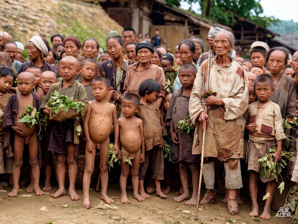 1936-1937年，“丙子丁丑大旱”期间四川的灾民的真实惨状，照片中挤满了衣衫