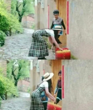 刘亦菲教我们：弯腰拿东西不要弯腰，要屈髋，自然养成好的仪态蹲下去都不会驼背！​