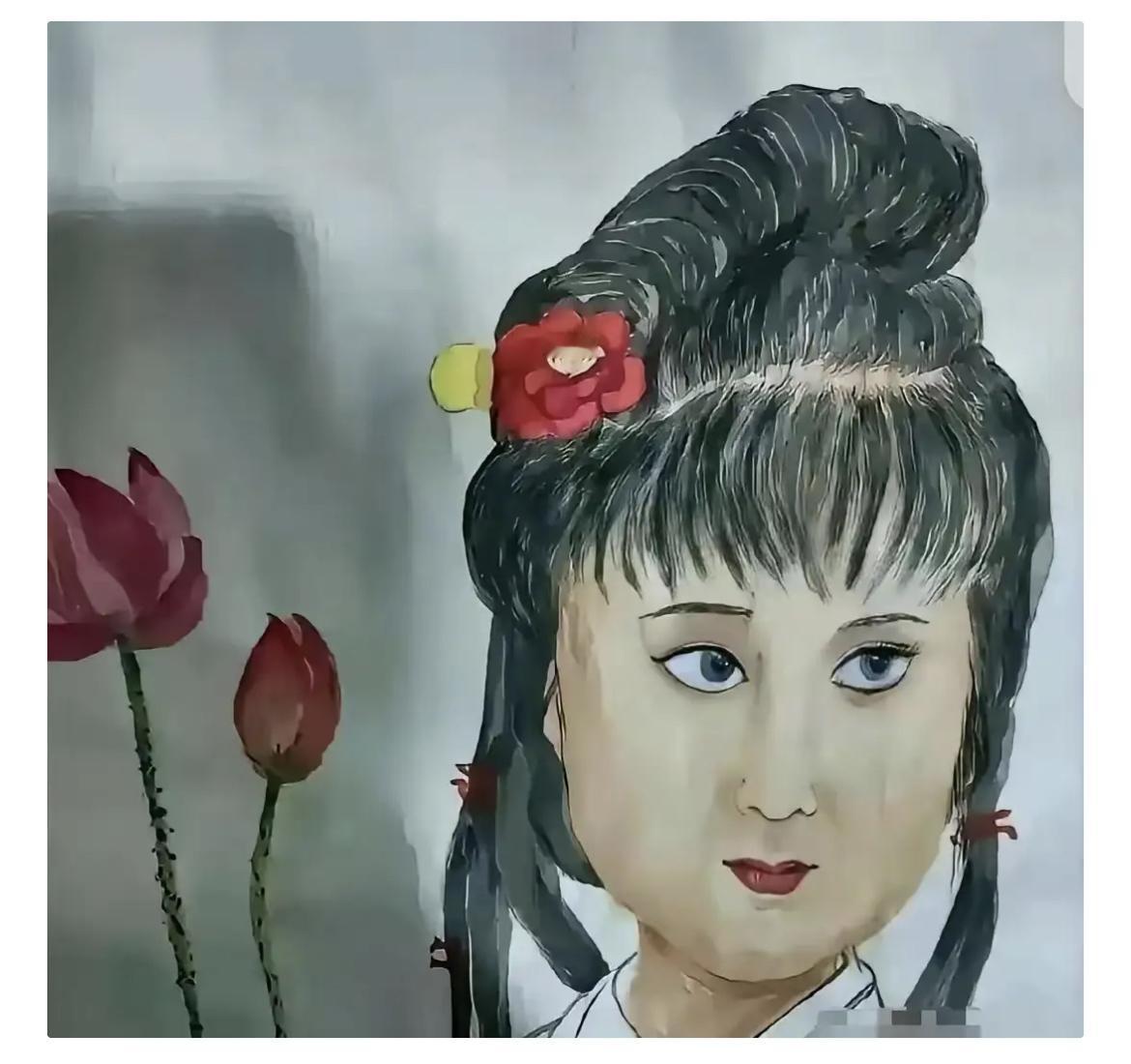 陕西一男子花6000元给妻子报了一个美术班，没想到妻子画了一幅林黛玉，被老师夸赞