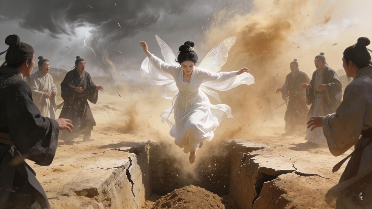 坟头裂开的那一刻我哭碎了心是谁说，有情人终成眷属？祝英台一身红嫁衣