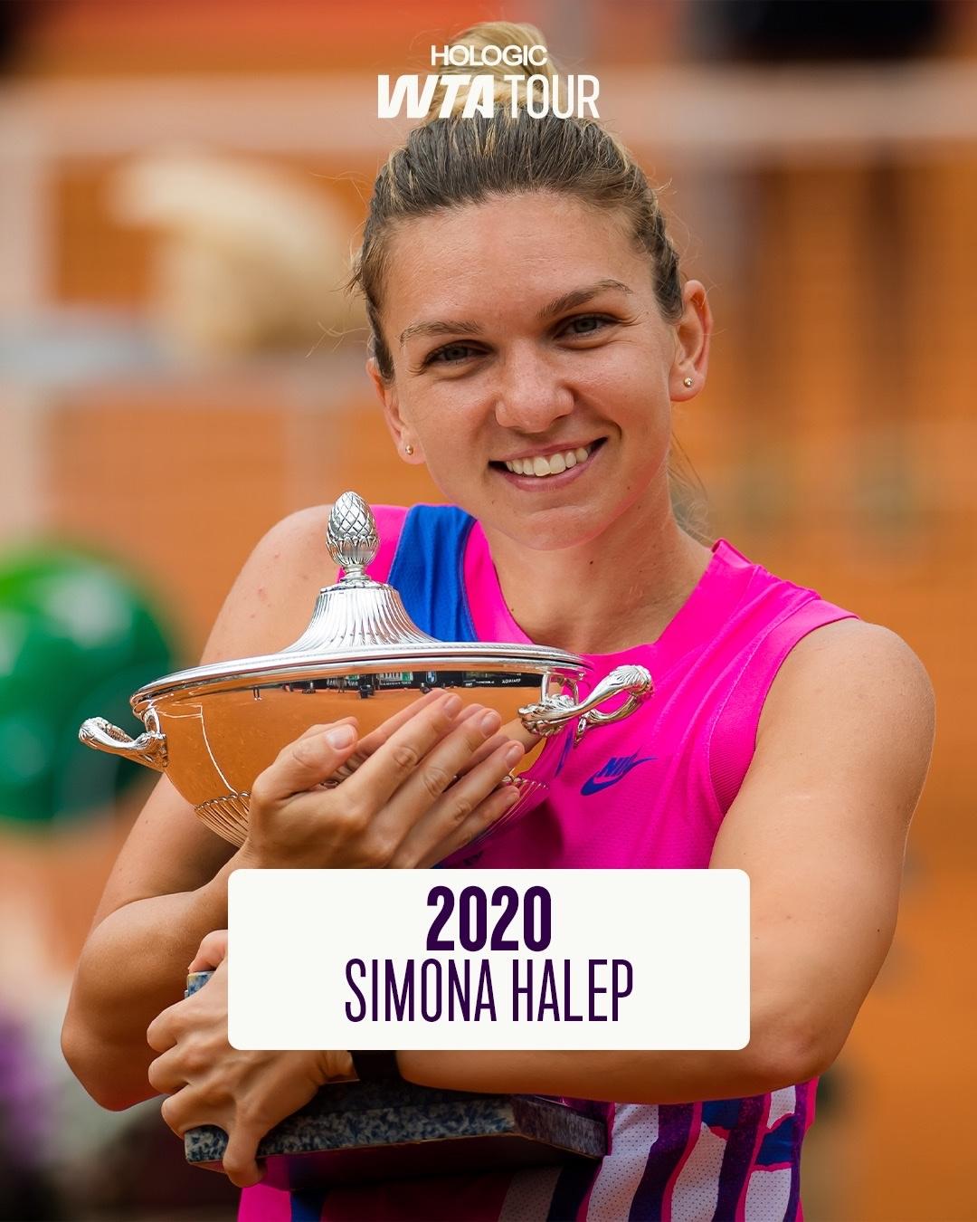 WTA罗马过去五年的女单冠军2020哈勒普2021斯瓦泰克2022斯瓦泰克202
