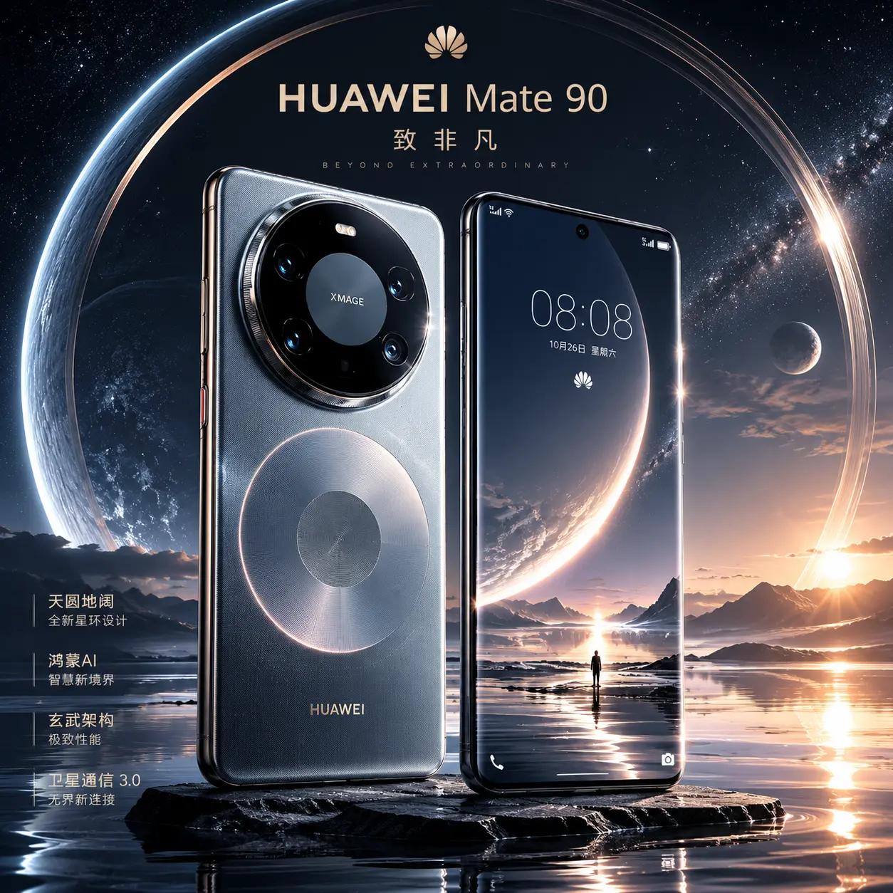 90吗讲真，最近Mate90这波热度，刷十条抖音八条跟它有关，看得我心里直