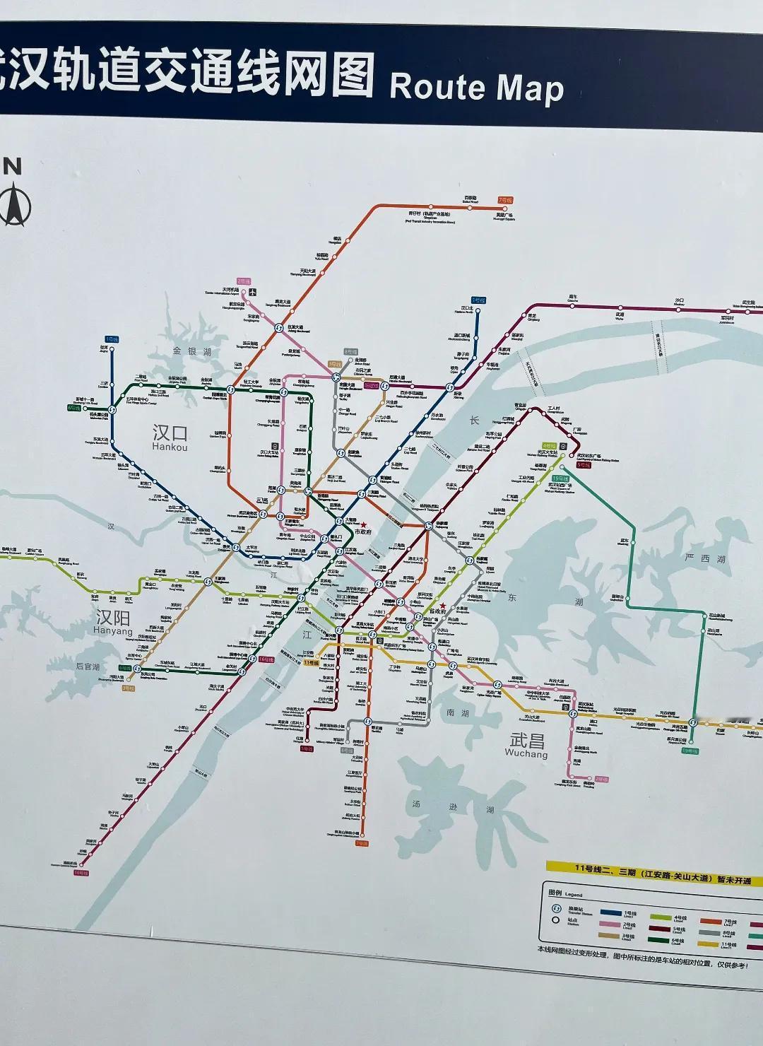 武汉的城市面积真的很大，地铁里程仅次于上海、北京、广州、成都、深圳、重庆能排在第