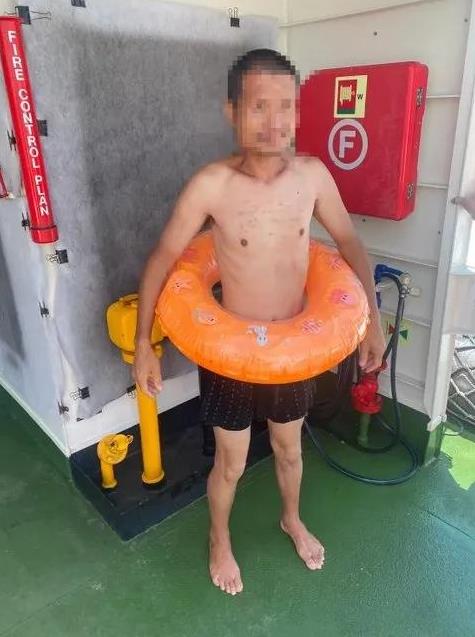 台湾省海巡署金马澎分署今天表示，今天上午10时20分，在大胆西北方0.7海里处海
