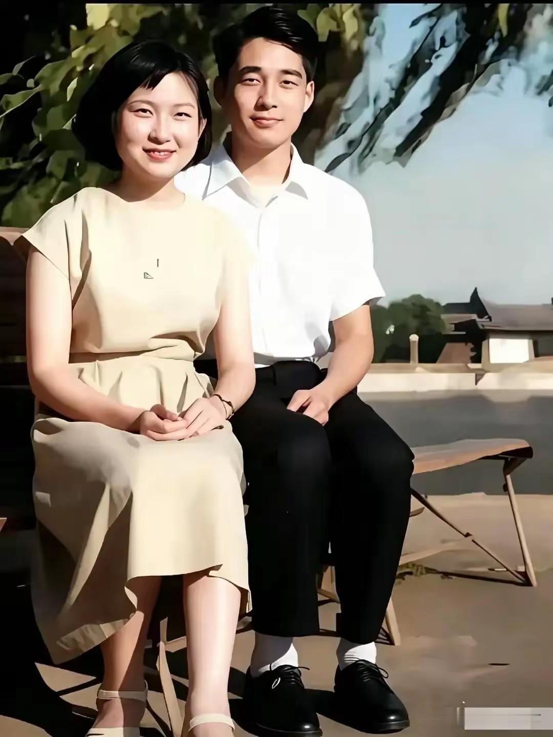 60年代北海公园一张旧照！李敏眉眼酷似毛主席，简单一幕藏最干净的爱情六十年