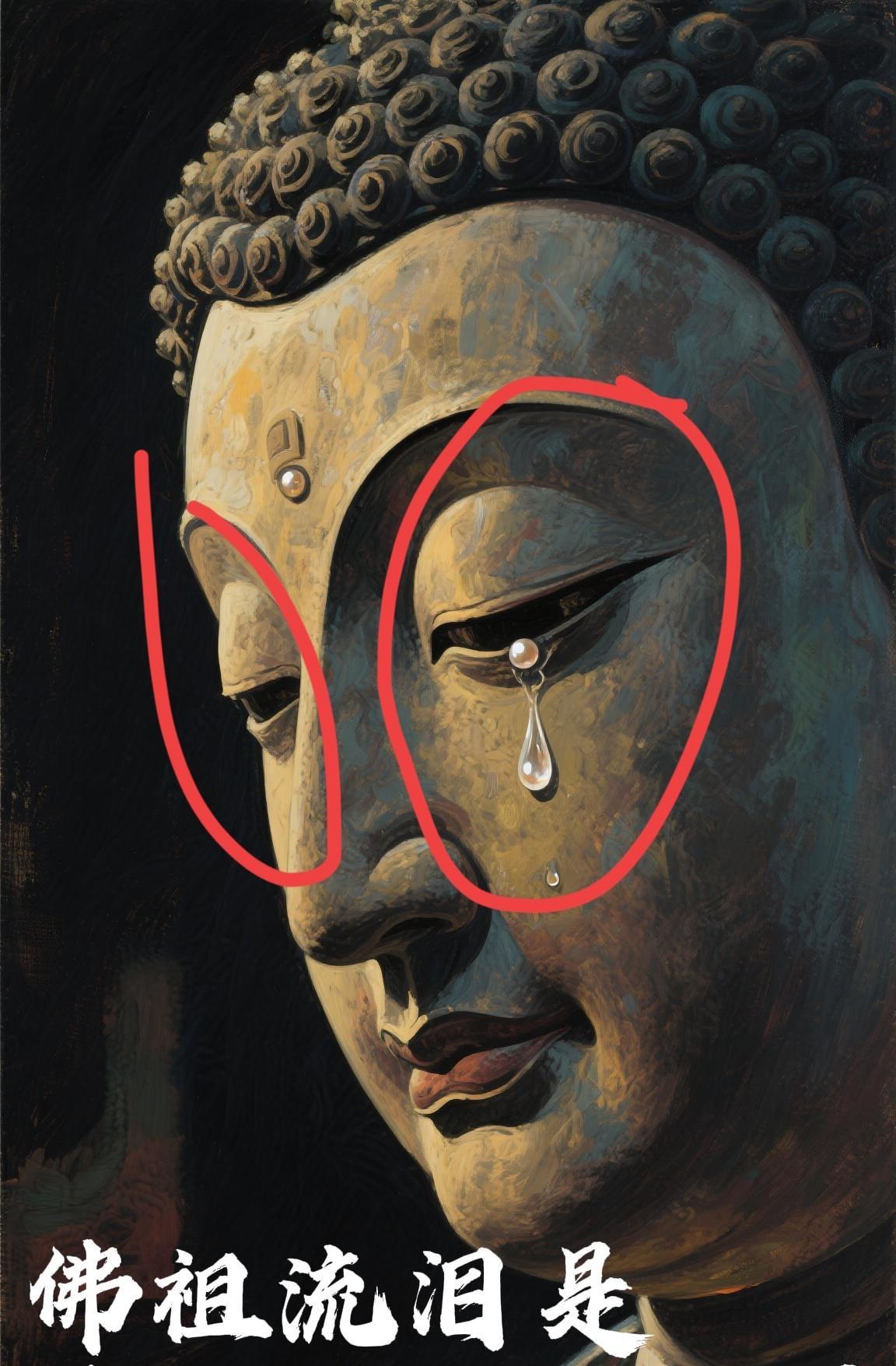 刷到佛祖流泪，可别当没看见！这是你厄运消散的神兆！赶紧念一声“顺遂”，佛祖菩