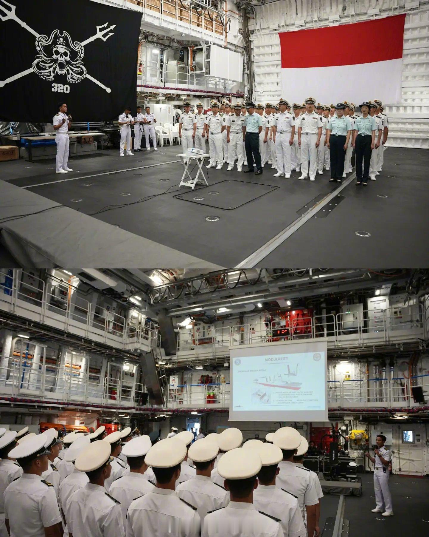 兵器影像中国人民解放军海军680型训练舰戚继光舰（AX-83）和071型两栖登