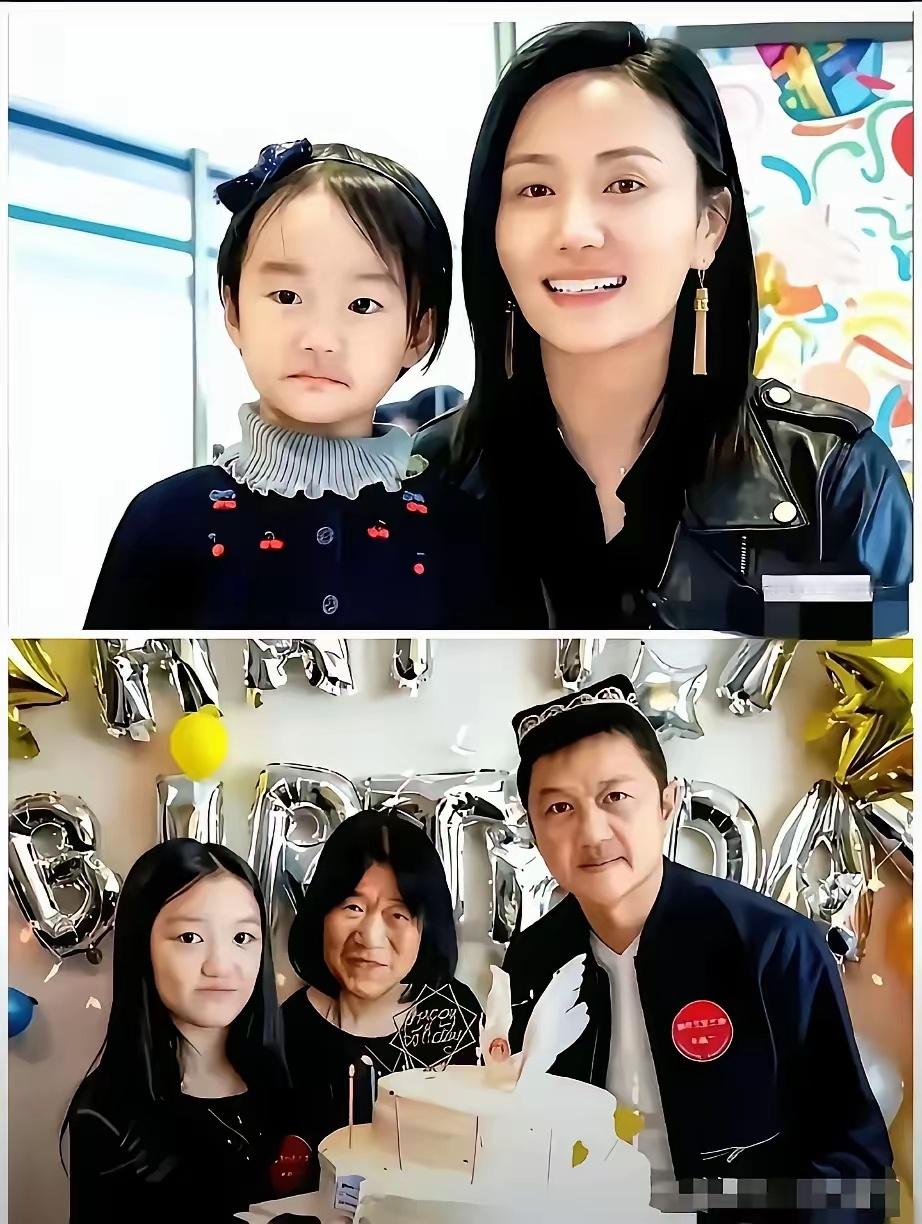 李亚鹏家基因太强大了三代人的嘴巴简直是一个模子里刻出来的基因这个东西真的太神奇了