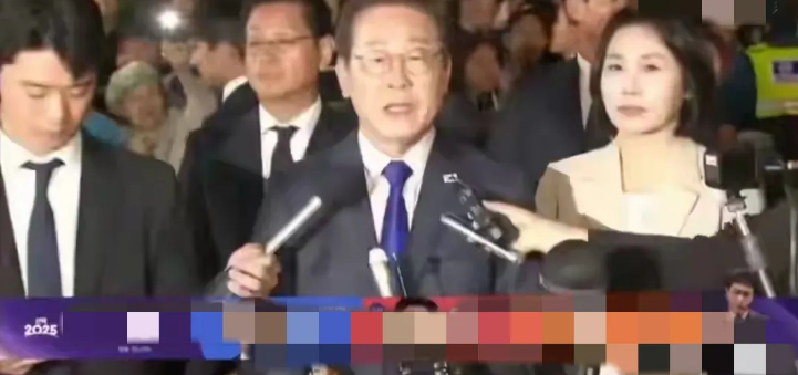 李在明和老婆一起亮相，新的第一夫人叫金惠景，比金建希温柔漂亮韩国有新总统了，