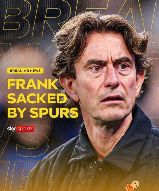 欧洲转会新闻！★最差主帅，还不如阿莫林！热刺宣布主教练弗兰克下课，他带队近期