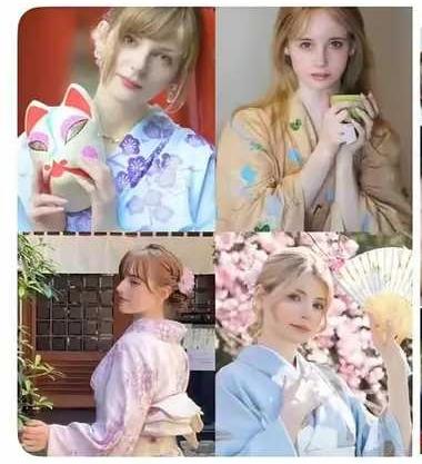 白人女性如果按照亚洲人的模样进行装扮，会增加她们的美丽。相反，亚裔女人按照白人
