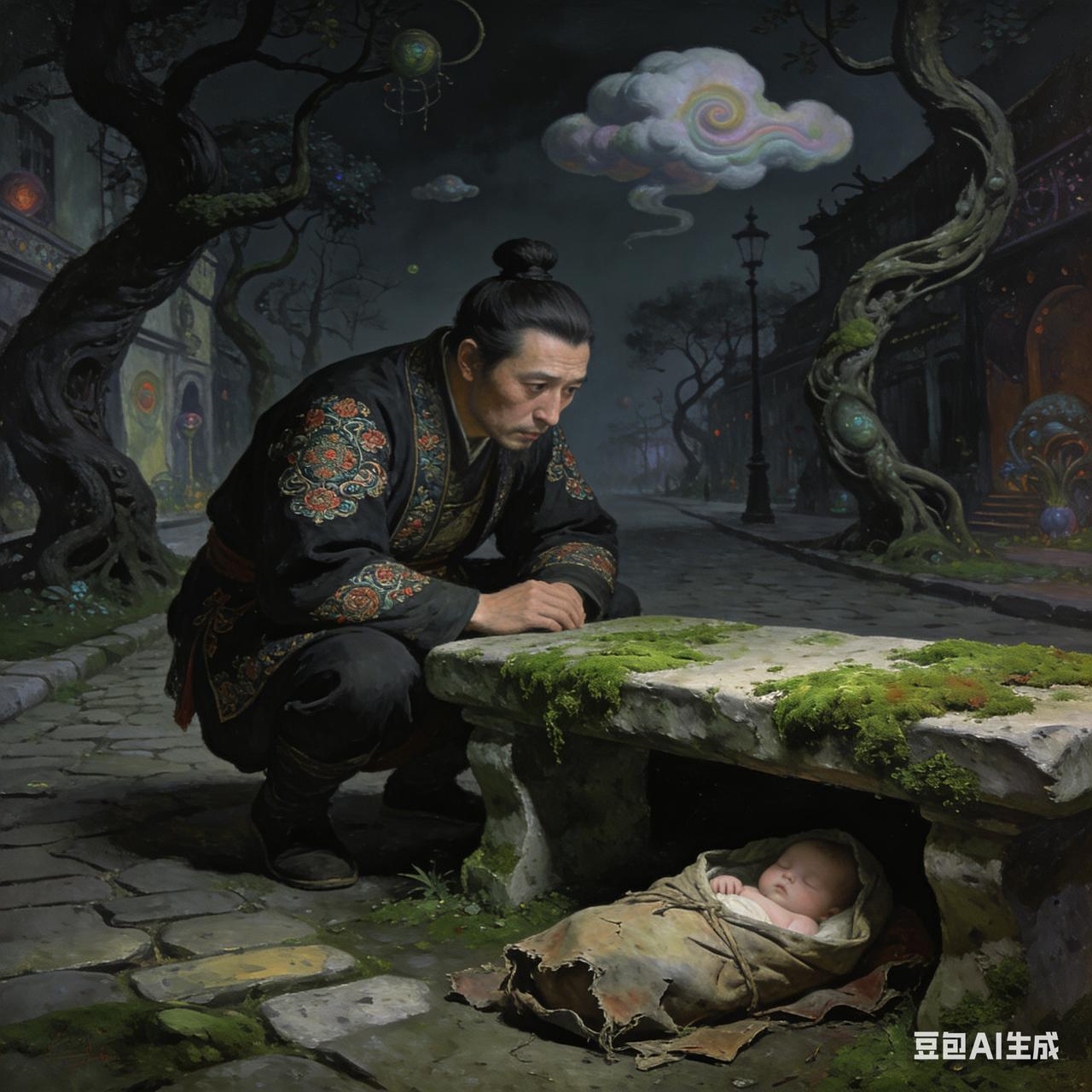 明朝万历年间，淮阴商人武原在峨眉山脚下捡到一个弃婴。这孩子碧眼重瞳，天生异相。武