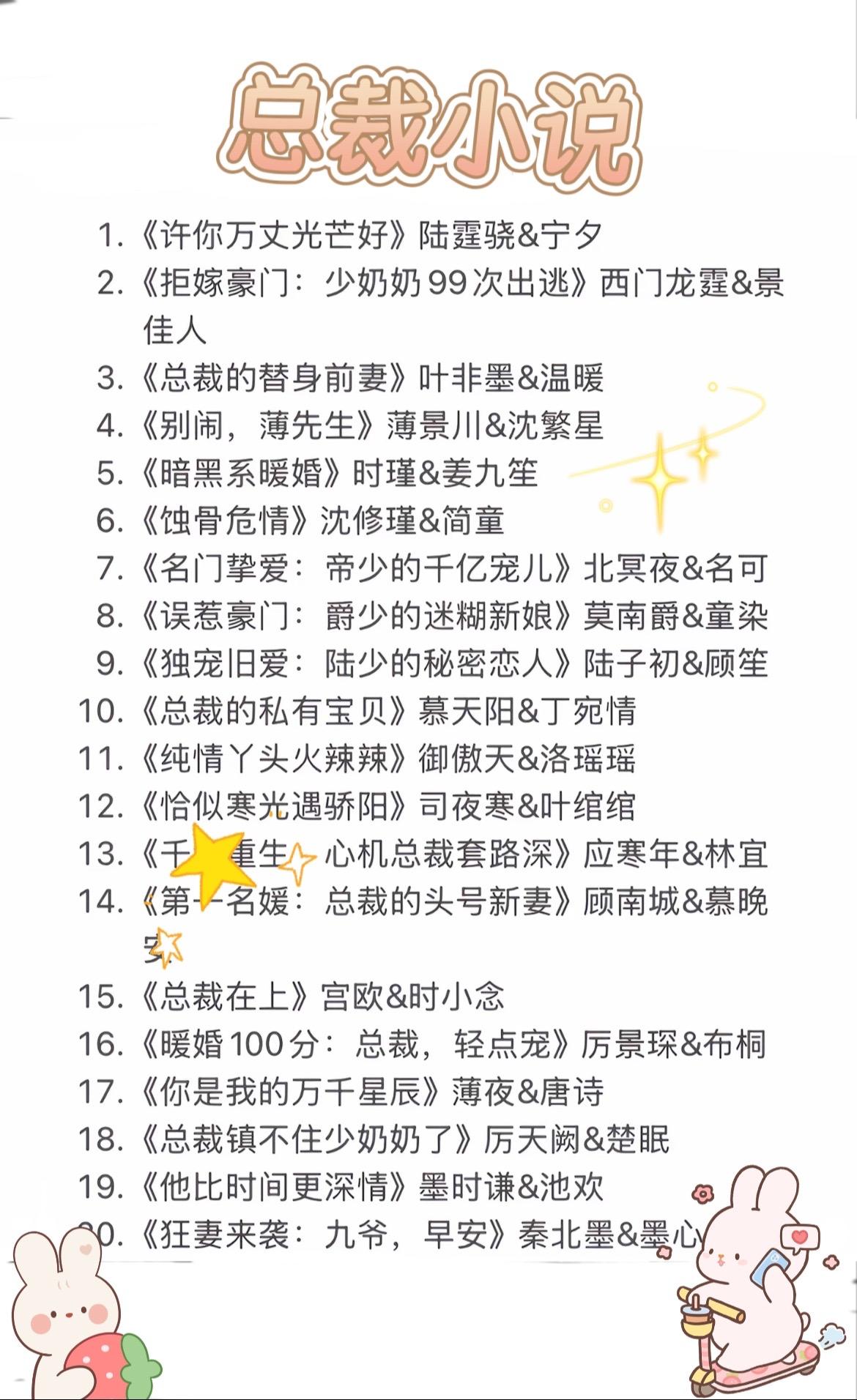 兜兜转转一圈，发现还是总裁文最得劲