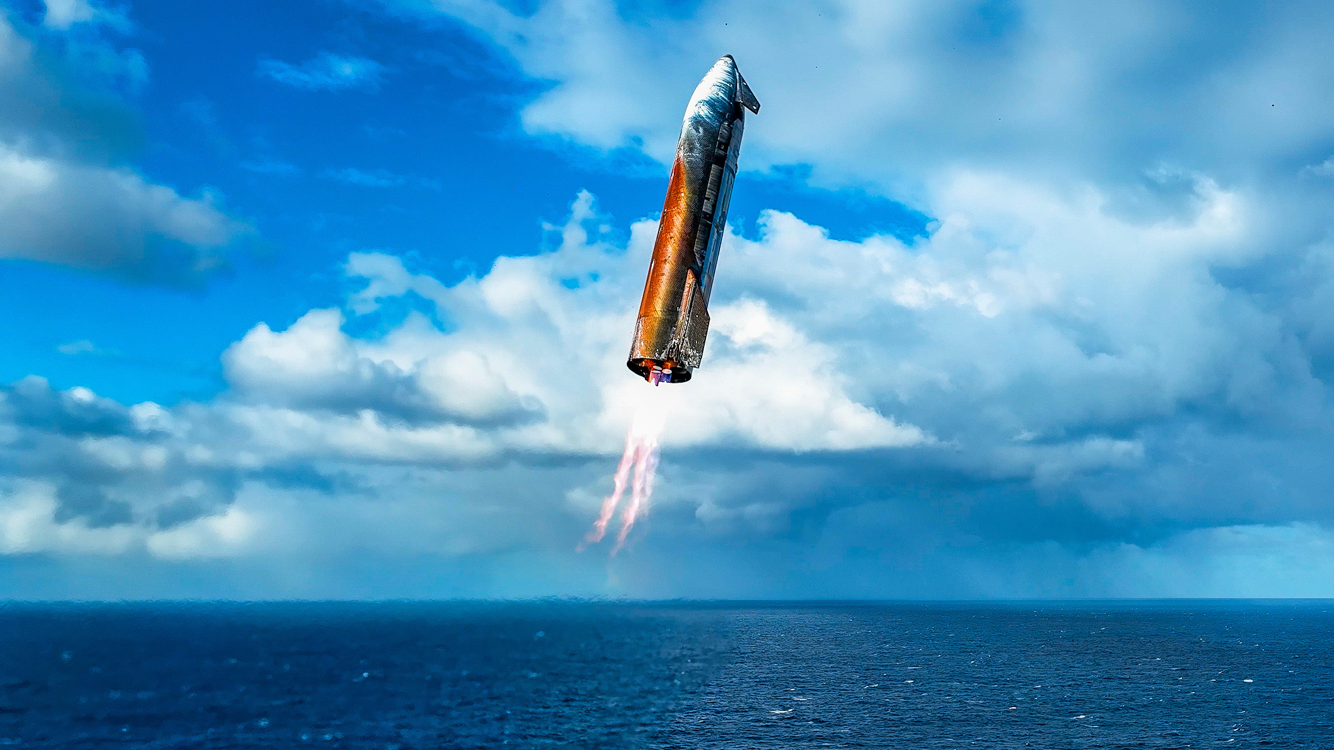 太喜欢了！SpaceX星舰S37溅落瞬间​​​