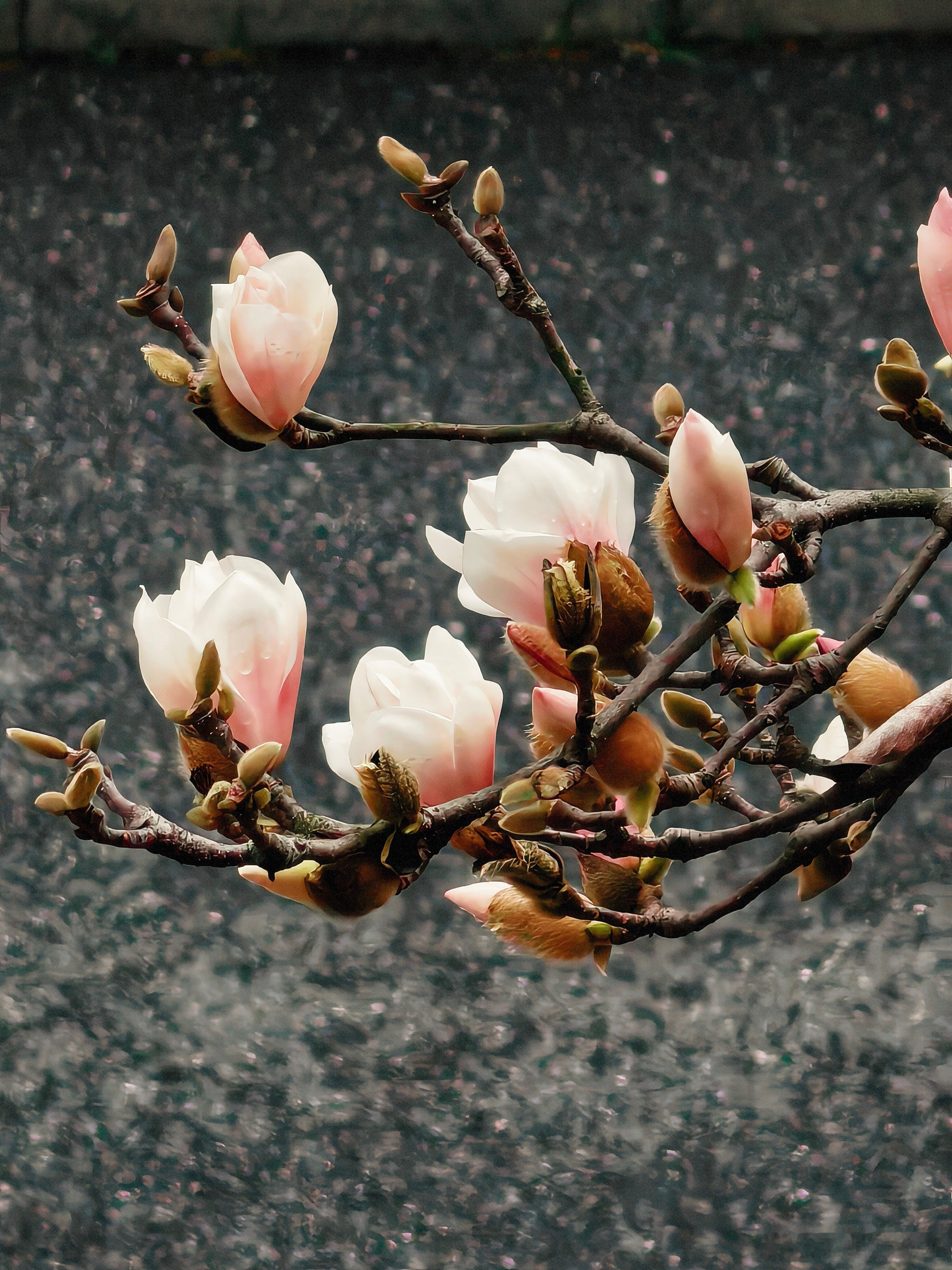 安徽早春限定美景上线皖南山色里，春风先遣白玉兰。花瓣舒展的瞬间，是安徽最温柔的早