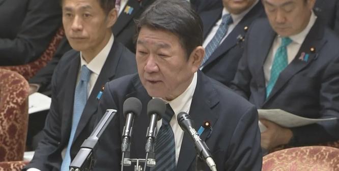 10月14日，在日本国会答辩当中，日本外务大臣茂木敏充针对黑龙江省代表团访问南千