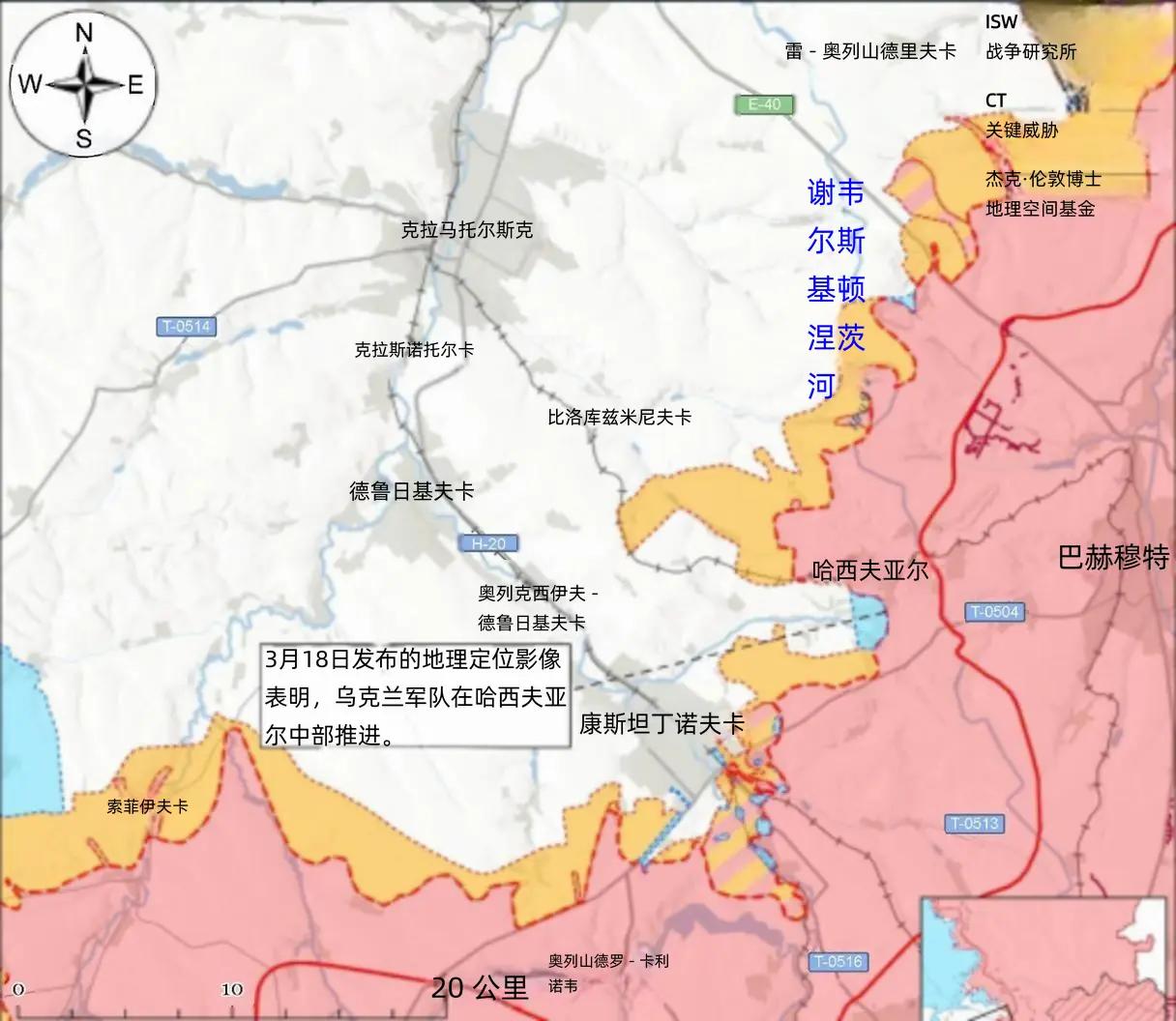 决战双子城之外围争夺：俄军春季攻势已经开始3月21日，美国战争研究所报告称