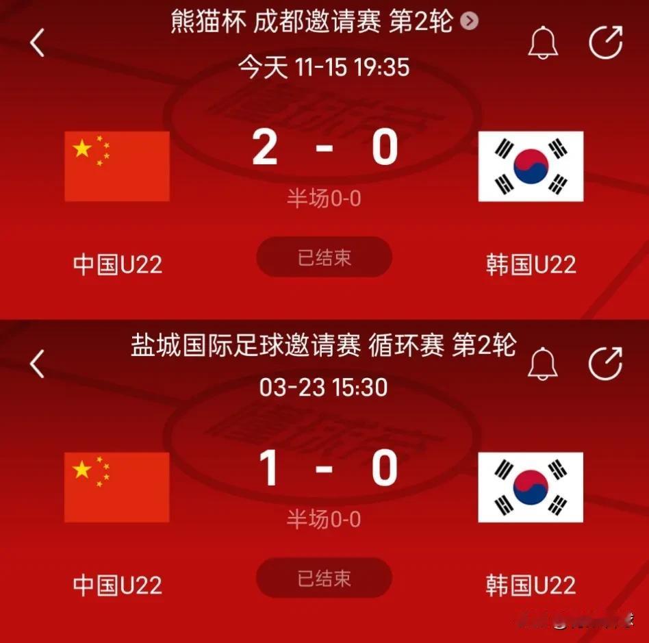 U22国足今年双杀韩国，当这批球员成为国足主力后，韩国将成为国足在世预赛的专属提