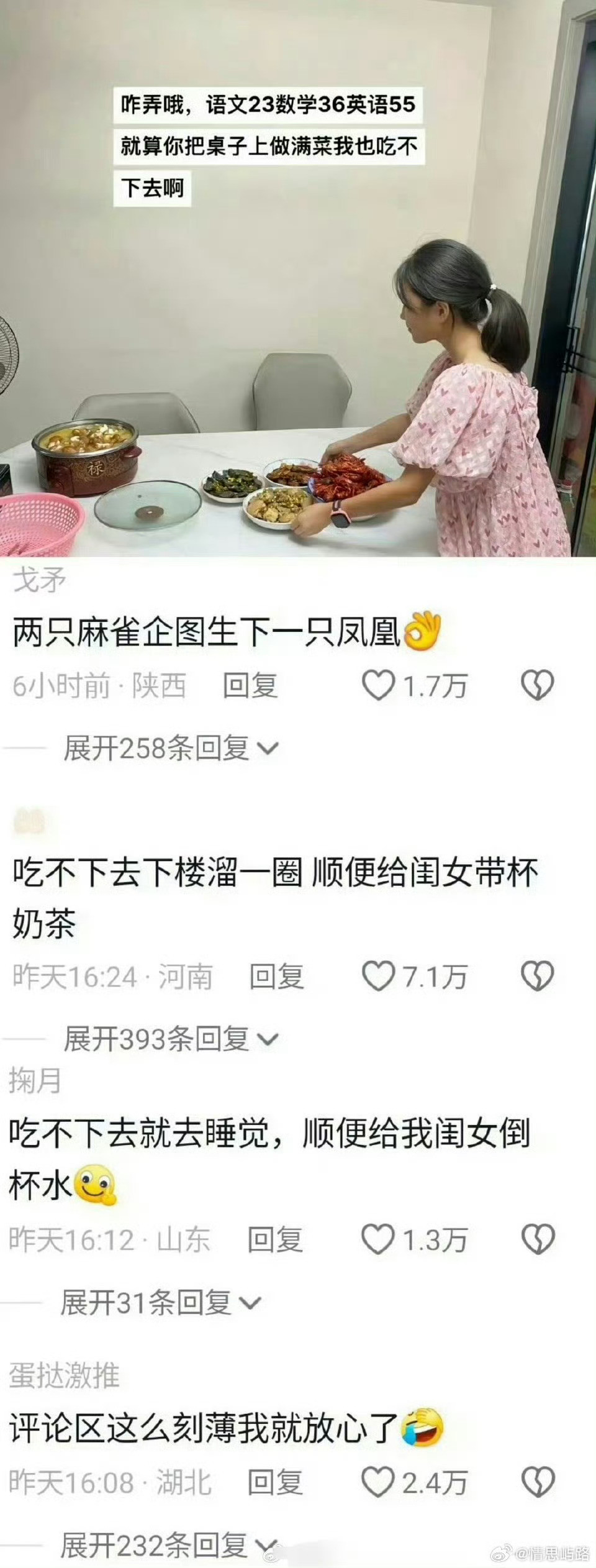 看到评论区这么刻薄我就放心了！