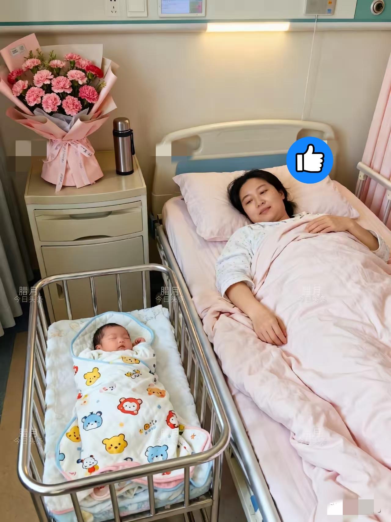 这一幕真的太让人动容了。52岁的高龄产妇，经历了丧子之痛后，带着对生命的敬畏和对