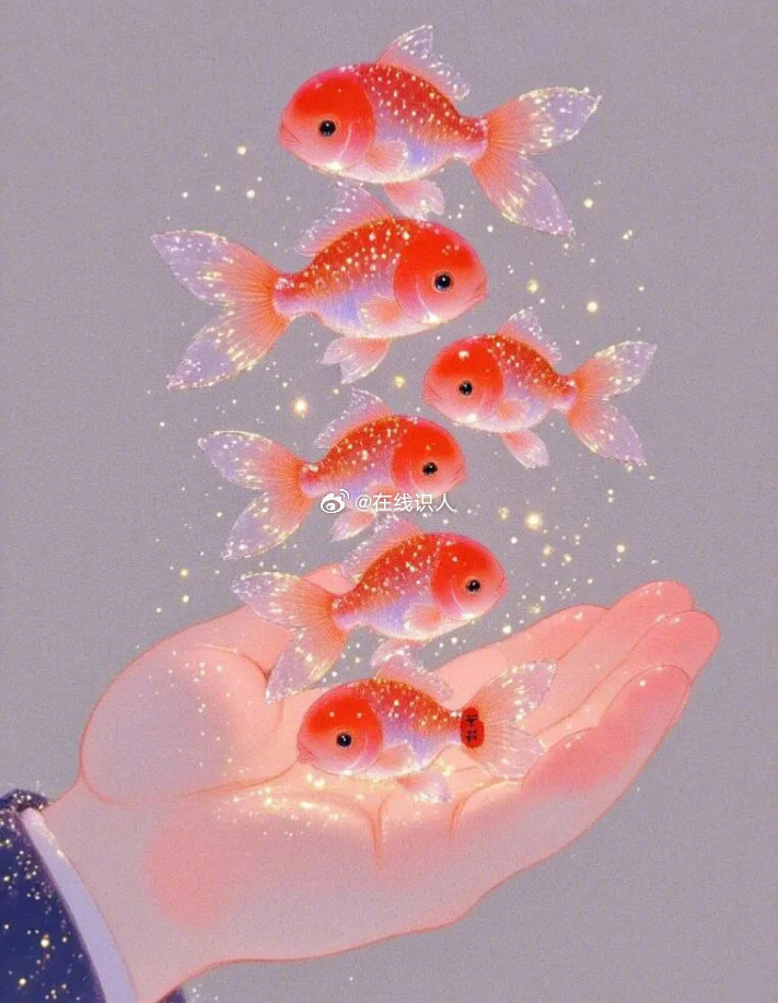 🐟锦鲤游到你面前了！接住它，霉运退散，万事皆顺！​​​