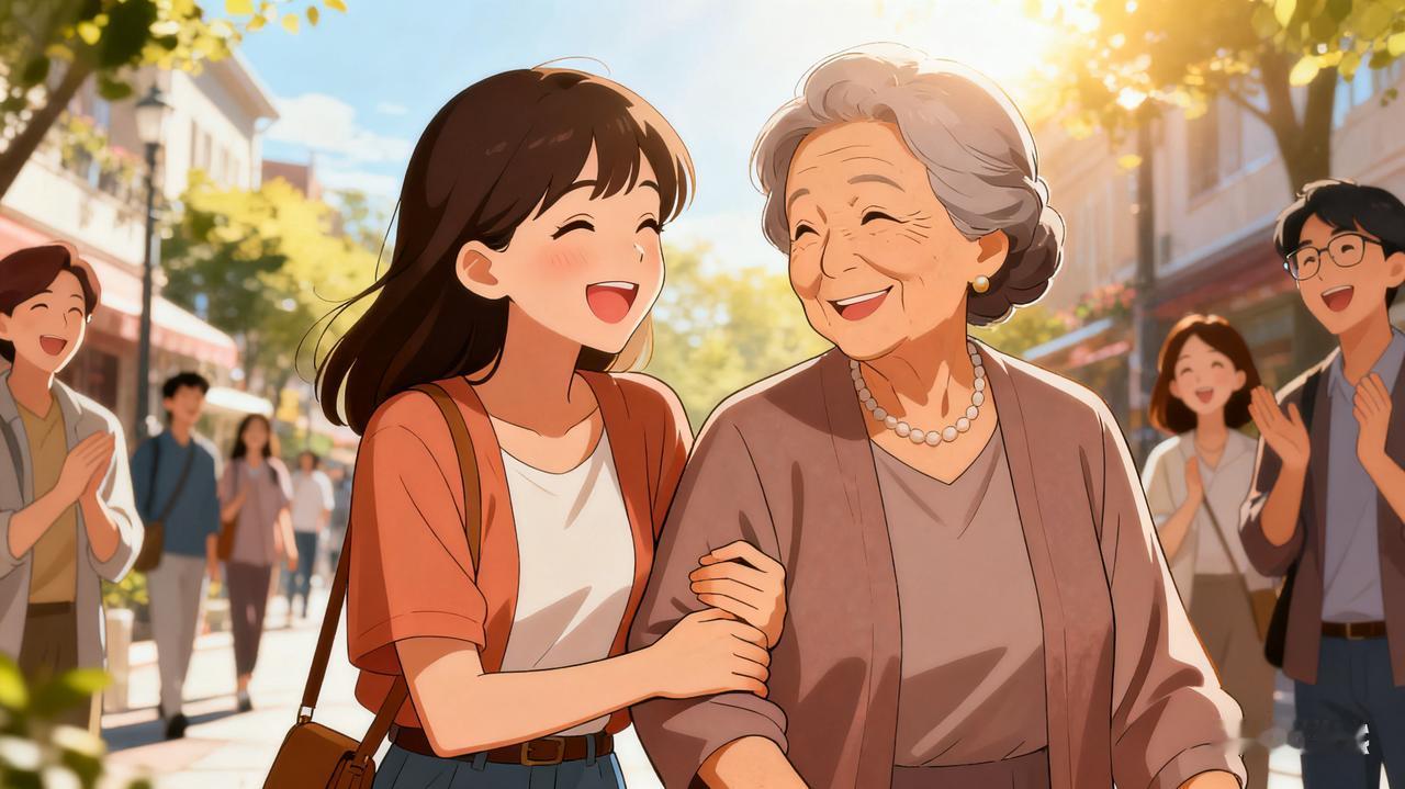我有一个高情商的儿媳妇。每次和儿子儿媳外出，儿媳妇总是和我走在一起，有说有笑的