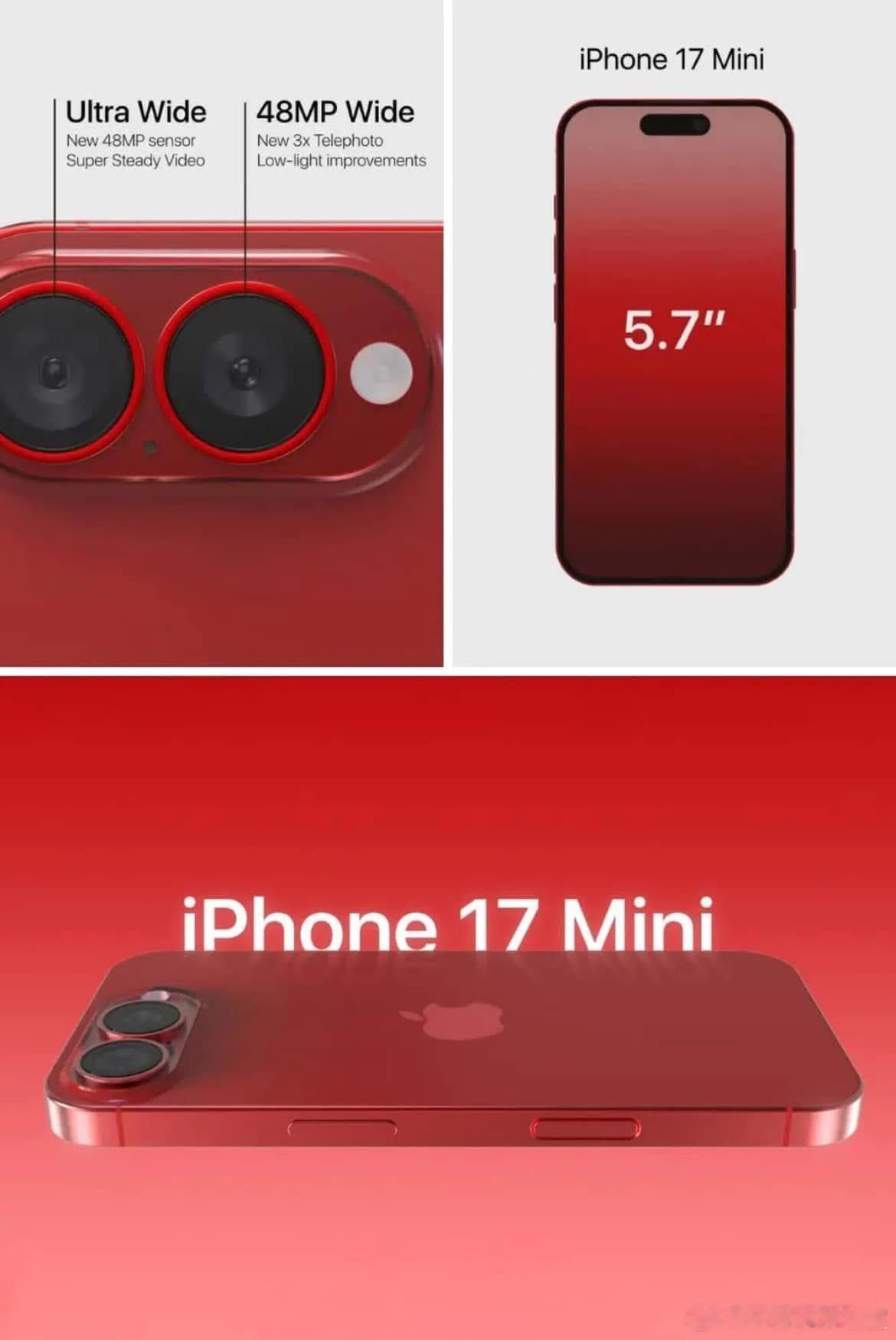 苹果或将在9月让iPhone17mini“回归”据外媒报道，苹果或将在今年九月