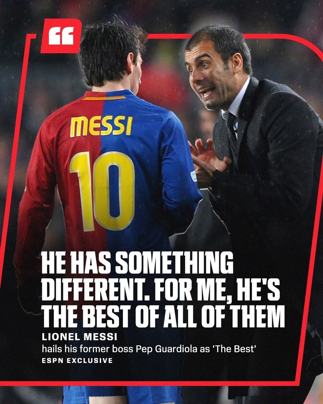 ESPN专访梅西的预告！梅西在镜头前有些不好意思地笑了。当记者突然播放一段20