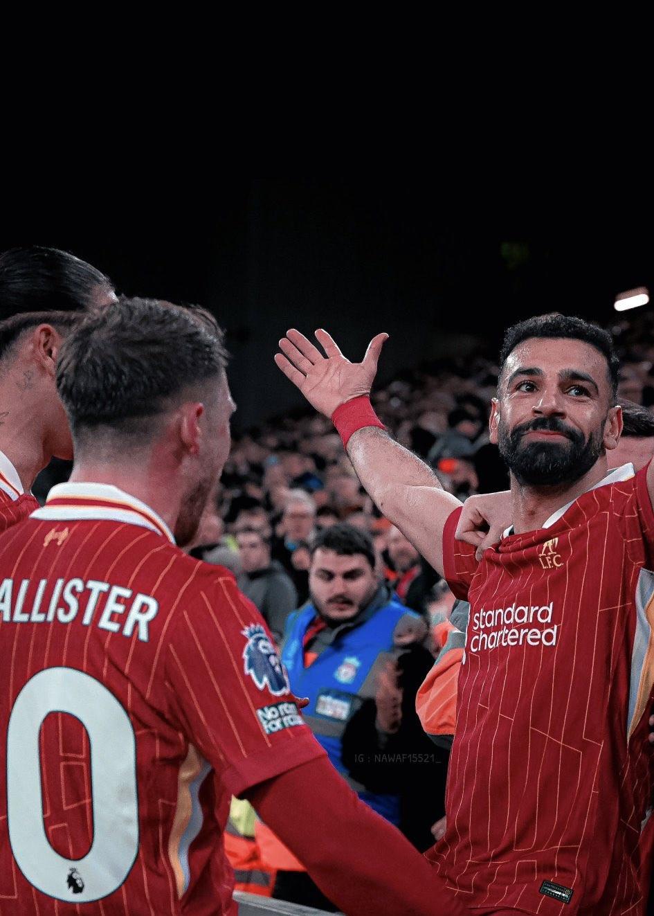 现在可以评萨拉赫在利物浦的历史地位了。第一，达格利什，这是国王。第二，杰