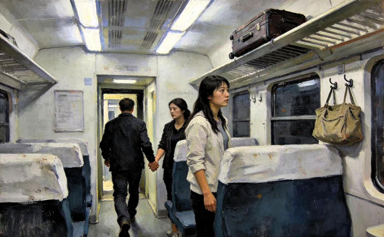 有一次和老公坐高铁时，邻座一位姑娘的行李箱较重，自己难以放上行李架。我老公见状，