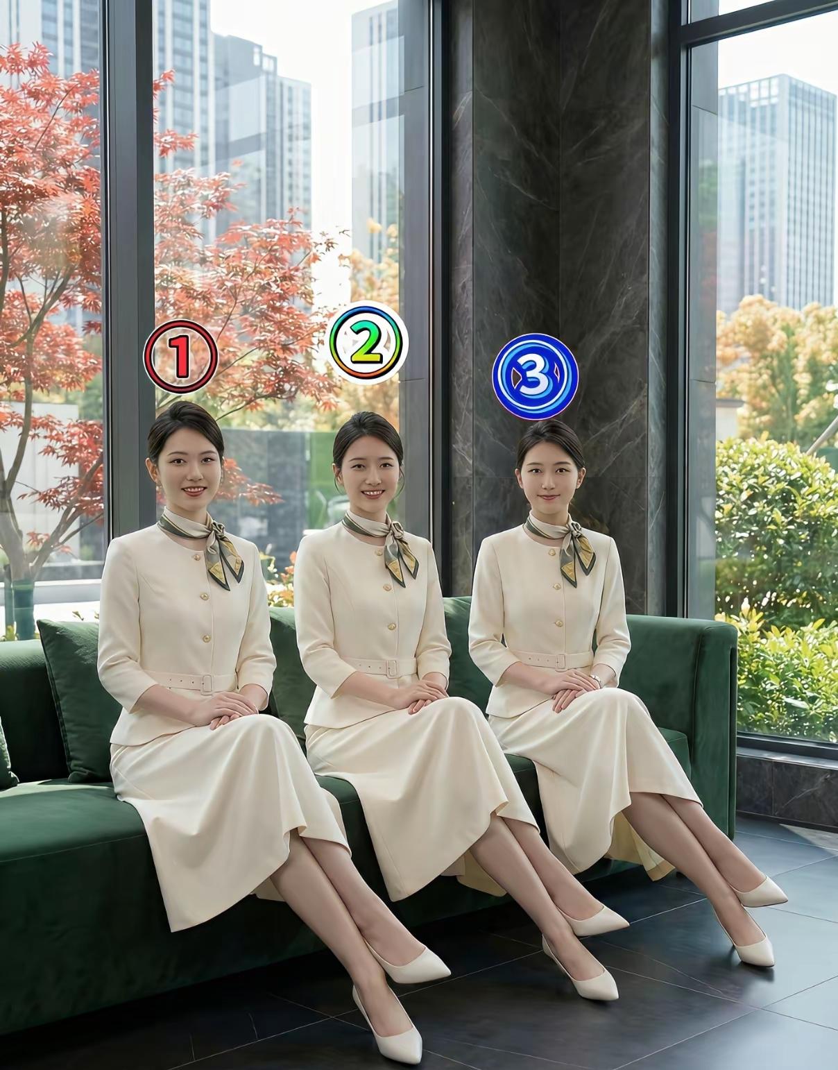 三位女生，以你的审美，几号适合娶回家？