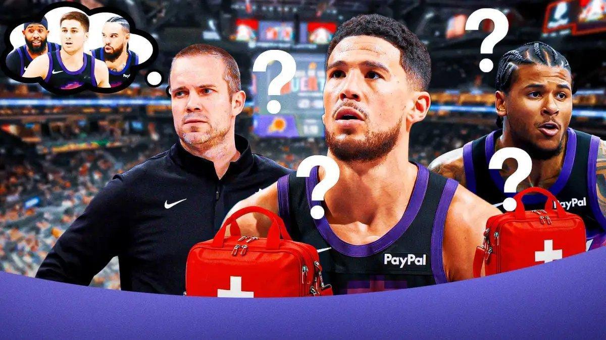 按照目前队内这个伤病情况，布克和格林谁先复出真不好说。有奖竞猜一下：评论区里写下