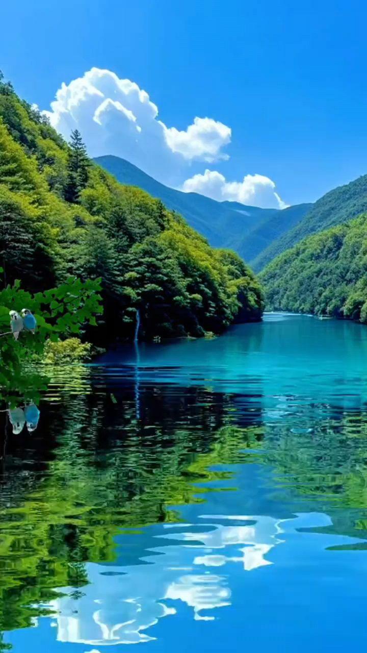 下联：鸟语花香春意浓赏析：这幅对联中，上联“风轻云淡山河秀”描绘天高云阔的壮