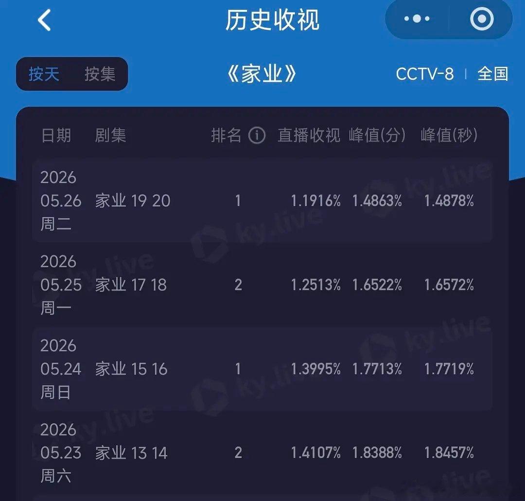 家业看来不适合央八观众的胃口，其实可以试试地方卫视。
