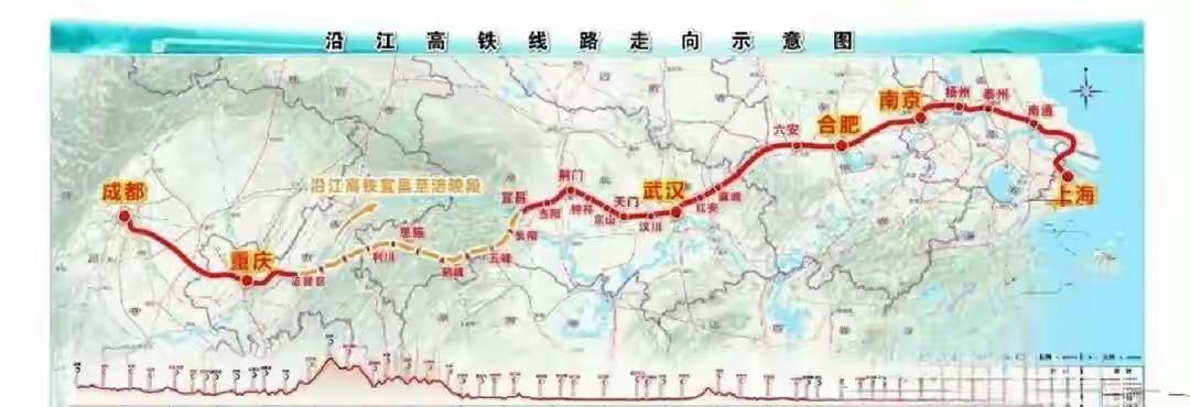 上海到成都要建高铁啦，时速350KM/小时，全程2100公里，预计6小