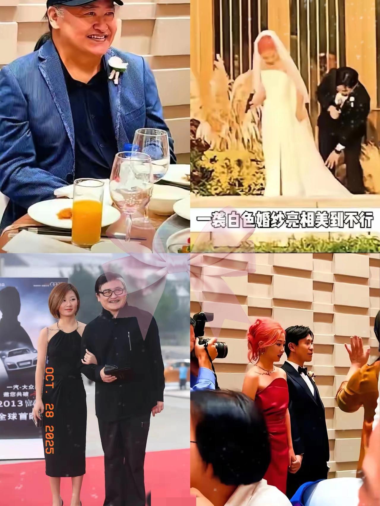 昨天,刘欢33岁的女儿出嫁了。女婿是重庆小哥,看起来像宋小宝。女儿染了一头红