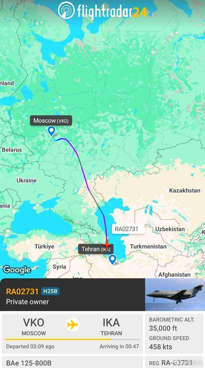 根据开源情报和飞行跟踪数据，和PMC·瓦格纳有关联的注册号为RA-02731的一