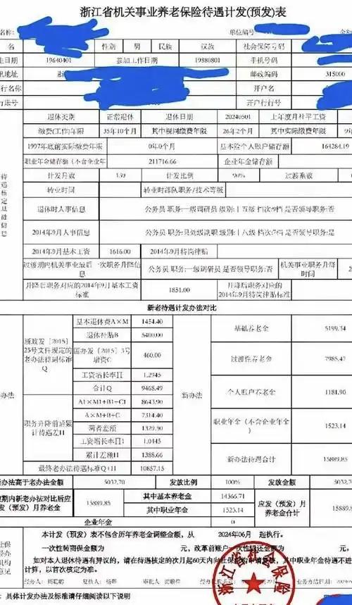 浙江机关事业单位退休，35年工龄，养老金怎么算出来的？这张表看懂了，你就明白机