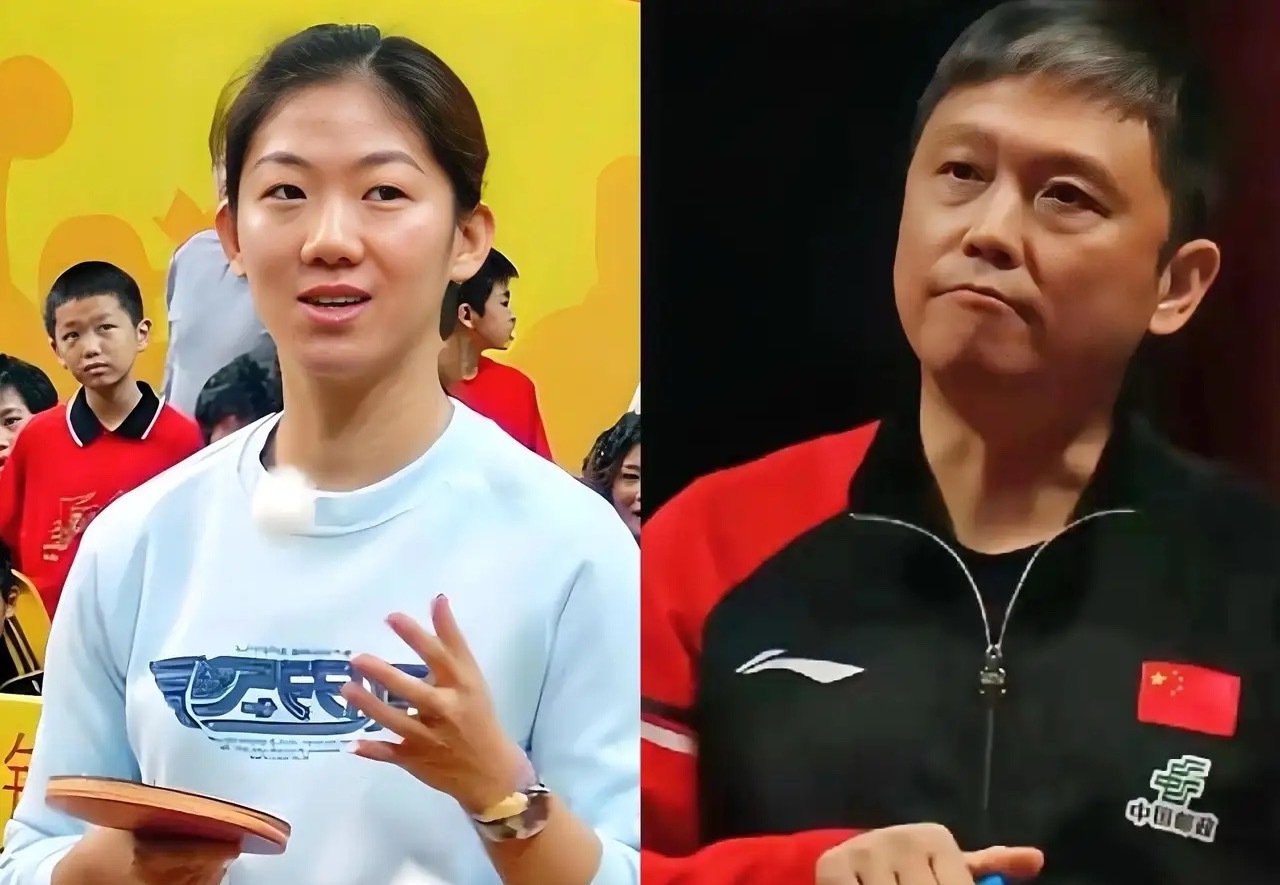 今天我才知道，刘志强和牛剑锋是两口子啊。刘志强以前是国乒女队的陪练，真是不怕贼偷